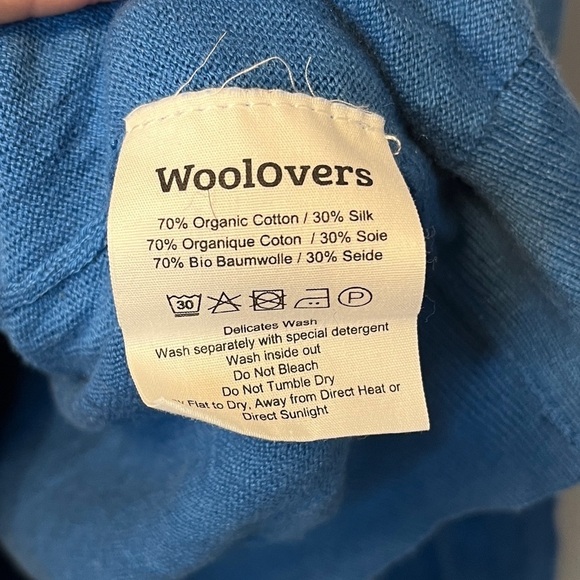 WoolOvers Organic Cotton & Silk Lightweight Turtleneck Sweater Sz L - Picture 4 of 5